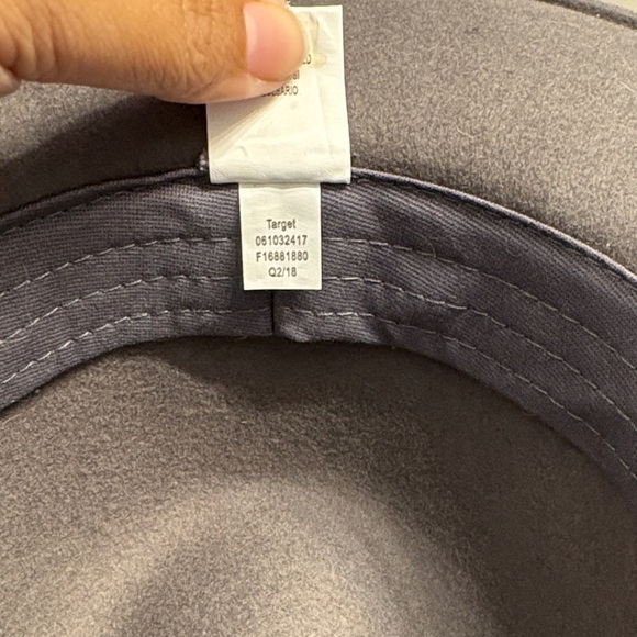Target Charcoal Fedora with X Stitch - Picture 6 of 8